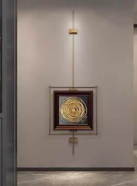 中古风金属挂件书房玄关装饰画不锈钢复古卧室床头画室内软装壁饰