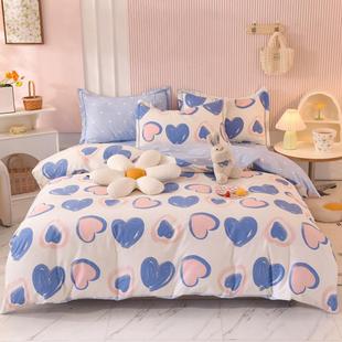 A类纯棉磨毛被套单件加厚被罩单人宿舍150x200x230双人被单秋冬