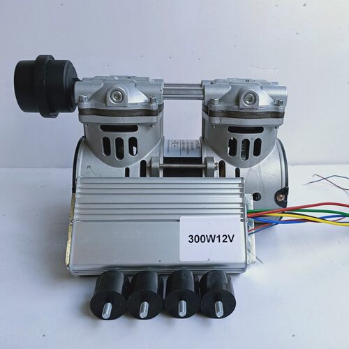 便携小型直流空压机低噪静音无油充气泵真空压缩泵头12V24V48V60