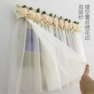 蕾丝欧式电表箱墙面装饰遮挡帘魔术贴免打孔可视电话创意挂毯遮丑