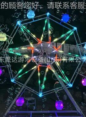 红摩天轮泡机 泡景区泡广场购物中心创意LED3网6020221110度旋转