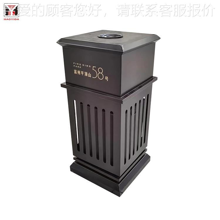 户外垃圾桶商用 商创场商业街意果皮 小区金箱垃圾845属箱厂家