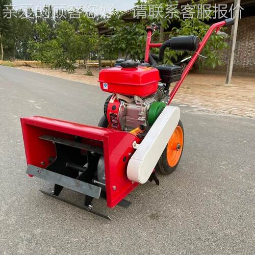 新款旋耕小型开家用汽油除机草 一机多用锄WRK草松沟土耕地机