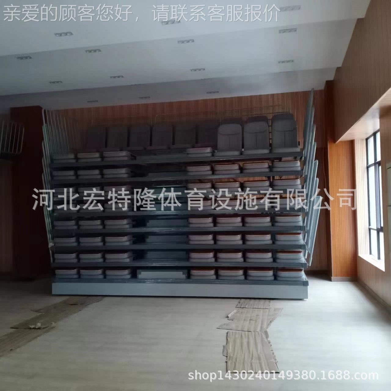 厂家电 移动HT-S14等候排椅 动伸看台 椅体育场馆伸缩看台椅 缩折