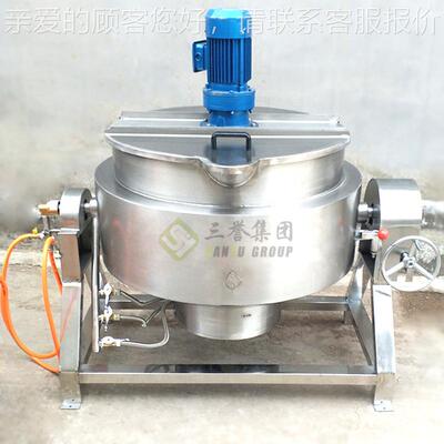 C-拌71120搅0燃气黄豆酱设备 自动炒酱锅 质保一J年