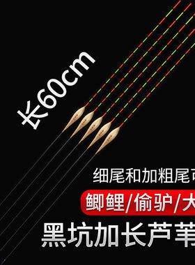 60公分芦苇浮漂高灵敏黑坑行程流氓漂加长鲫鱼漂加粗醒目60cm浮漂