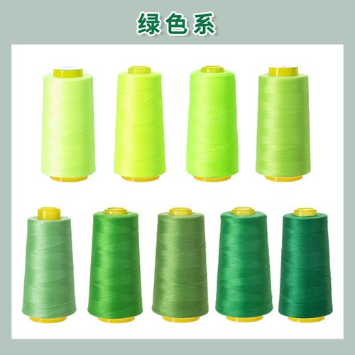 柳青牌402绿色系高速缝纫机线家用DIY手工套装缝衣DIY刺绣针线