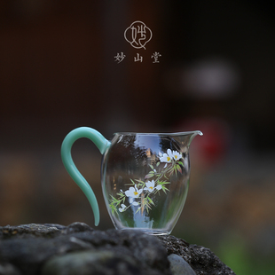 妙山堂 高硼硅耐热玻璃公道杯高档茶具分茶器大容量茶海女士匀杯