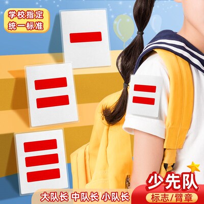 通用小学生少先队标志中队长二道杠大队长三道杠一道杠小队长班干