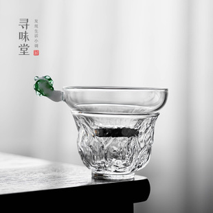 优质玻璃百财茶漏创意茶汤过滤器茶滤网家用功夫茶具茶道配件