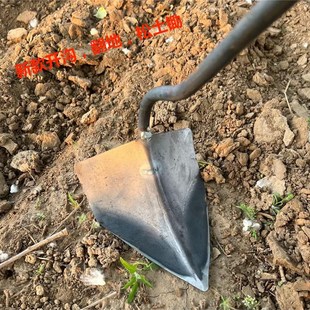 全钢锄头农用开沟除草翻垄工具锄家用开荒铲草锄轻巧省力除草开沟
