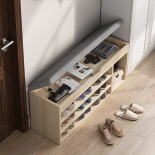 鞋架窄简易室内好看经济型门口可坐鞋柜换鞋凳一体家用墙角置物架