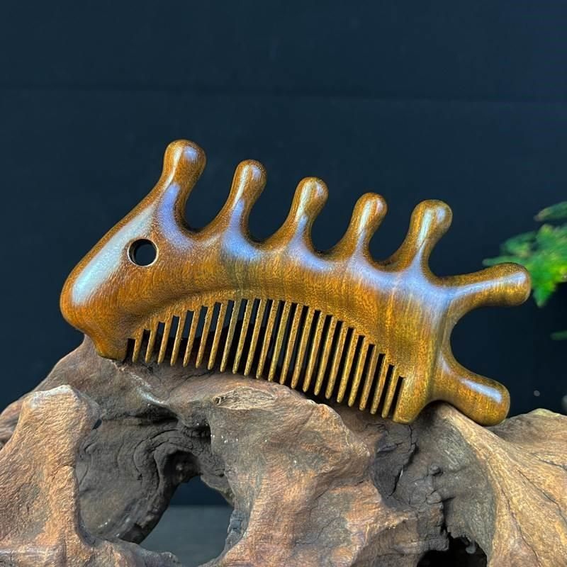 金丝檀朱雀按摩梳头部颈部鼻梁脸颊头发三合一多功能木梳子男女款,个人护理/保健/按摩器材,离子梳/电动梳/造型梳,淘宝优惠券,粉丝福利购,淘宝优惠卷