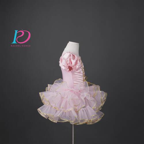 芮其儿新款舞蹈裙女童公主芭蕾舞蓬蓬纱裙儿童元旦比赛演出舞蹈裙