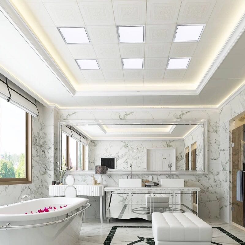 适用品格的集成吊顶尺寸嵌入式铝扣板led平板灯305x305*610扣板灯