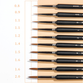 狼毫勾线笔学生美术专用水粉水彩国画丙烯勾线笔极细手绘描边描线