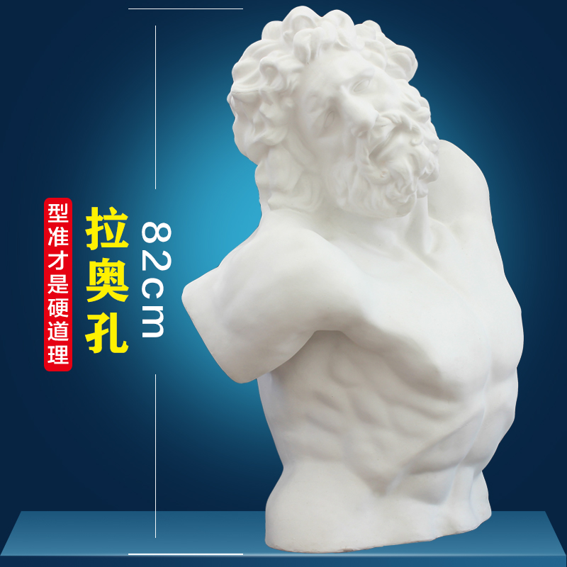 石膏静物美术用品写生教具拉奥孔胸像劳孔石膏像头像素描套装绘画