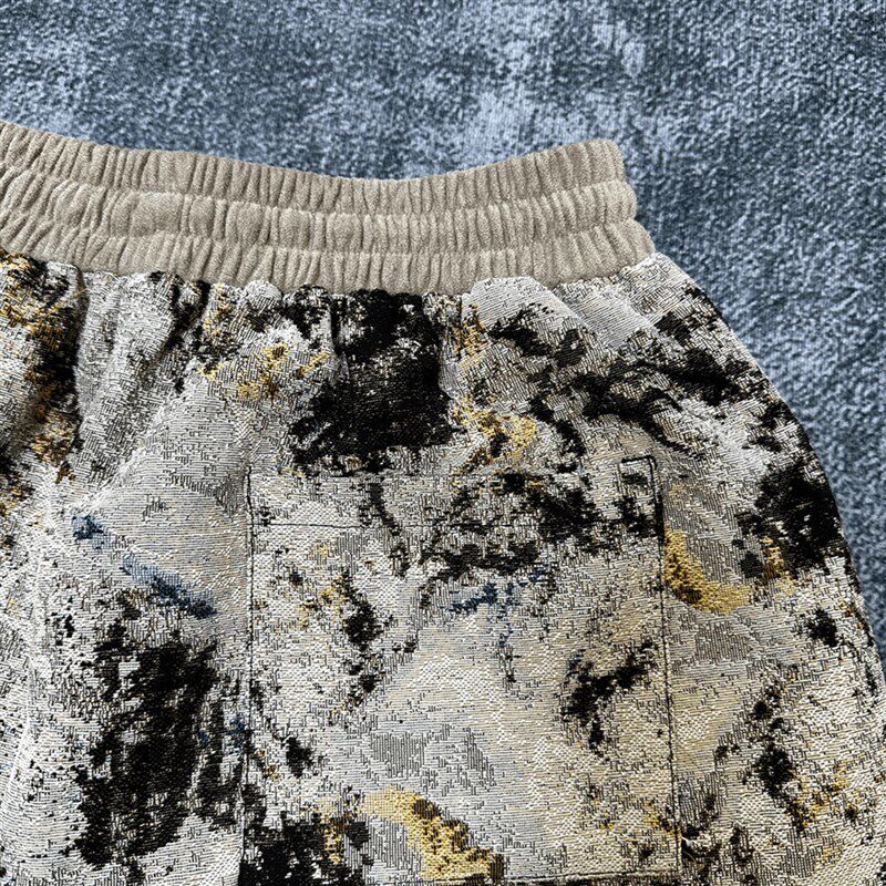 黑洞之眼 提花工艺重磅短裤 面料定制五分裤硬挺轻薄夏装宽松潮,男装,短裤,淘宝优惠券,粉丝福利购,淘宝优惠卷