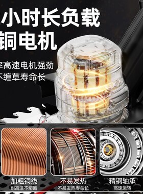 割草机小型家用锂电充电式锂电池除草机庭院草坪修剪打草机神器