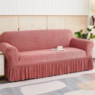 雪尼尔沙发套罩全包万能新款加厚四季通用型坐垫弹力老式一体双人