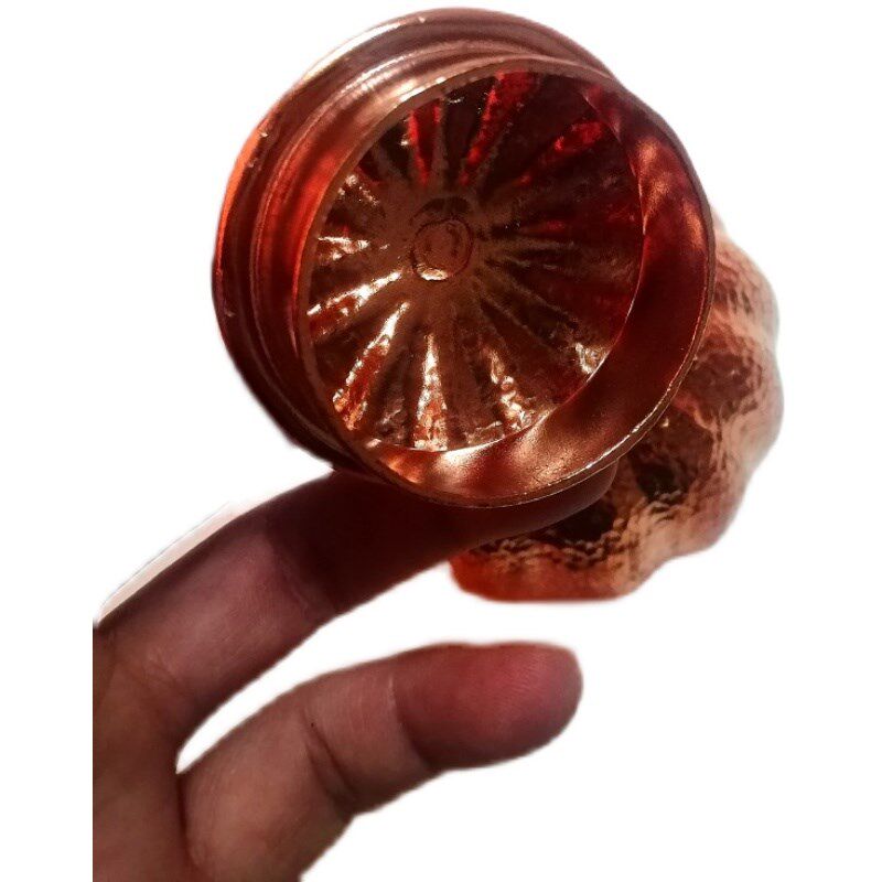天程铜艺手工紫铜纯铜南瓜盅茶叶罐手工艺铜品储存器新品包邮