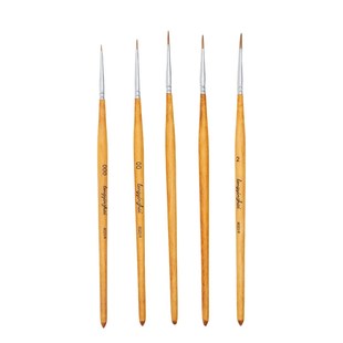 龙吟斋细尼龙毛圆头勾线笔水彩水粉丙烯颜料水彩面相描眉笔