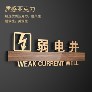 轻奢定制仓库危废间门牌消防标识强弱电井提示牌工厂车间检测室实