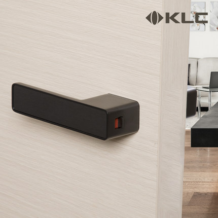 klc生态极简门锁室内卧室房门卫生间磁吸静音门锁木门门锁一字锁