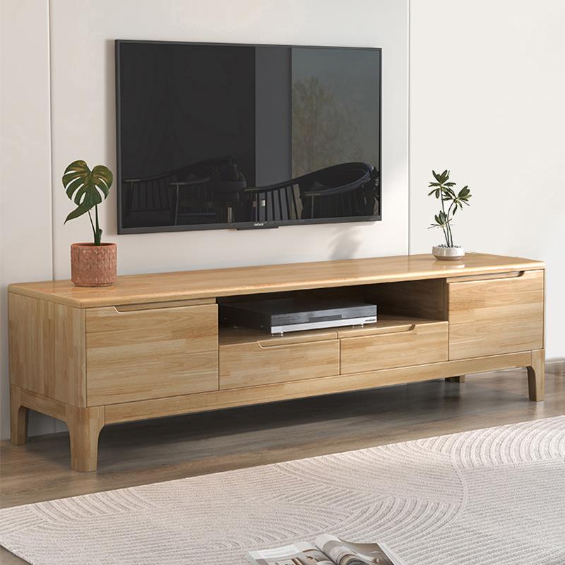 北欧全实木家用电视柜茶几组合现代简约小户型客厅卧室地柜影视柜