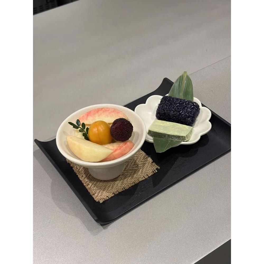 茶点盘酒店公司商务会议接待茶歇下午茶摆台密胺托盘水果点心摆盘