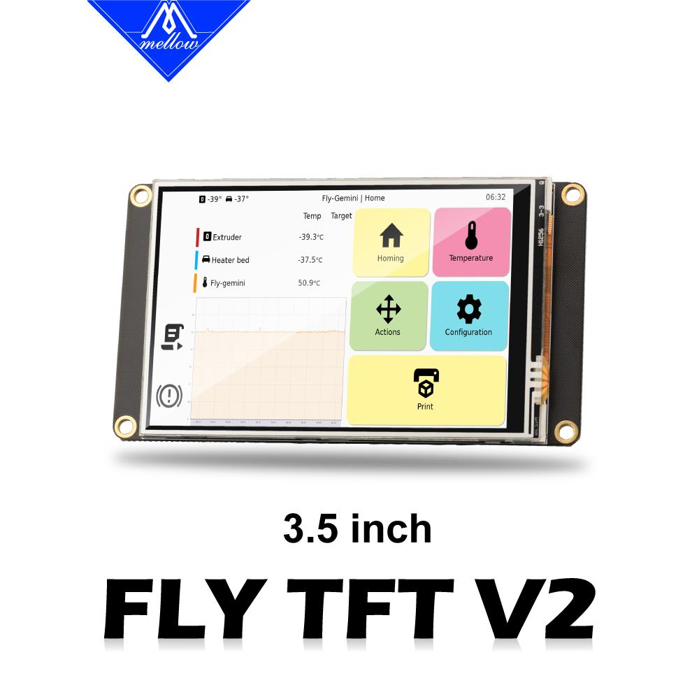 Fly3D TFT V2彩色屏幕打印机配件PI V2,树莓派3b/4b SPI Klipper