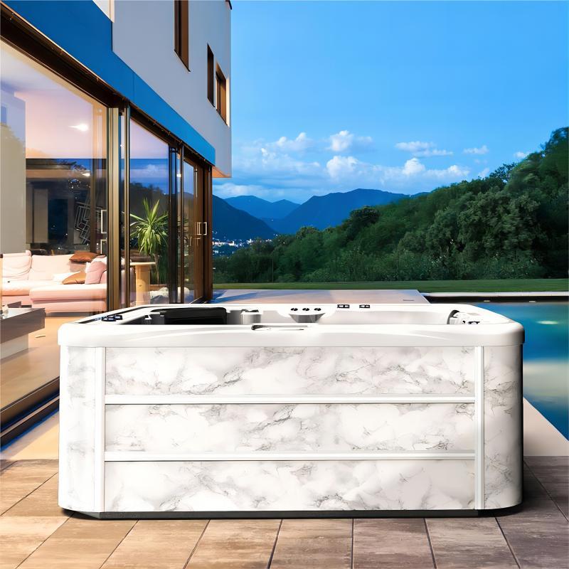 智能SPA酒店水疗池户外别墅冲浪按摩浴缸温泉民宿室外恒温大泡池