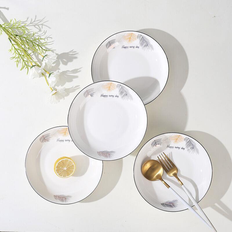 小盘子家用6英寸陶瓷吐骨头盘小碟子果盘早餐盘2025新款好看餐具