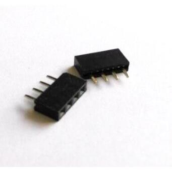 短排母2.54单排母塑料高度5.0 5.7mm 1*4Pin单排母插座Pin Header