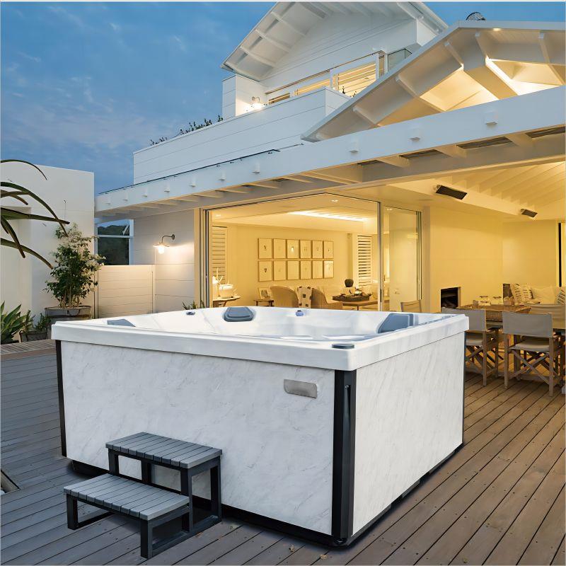 智能SPA酒店水疗池户外别墅冲浪按摩浴缸温泉民宿室外恒温大泡池