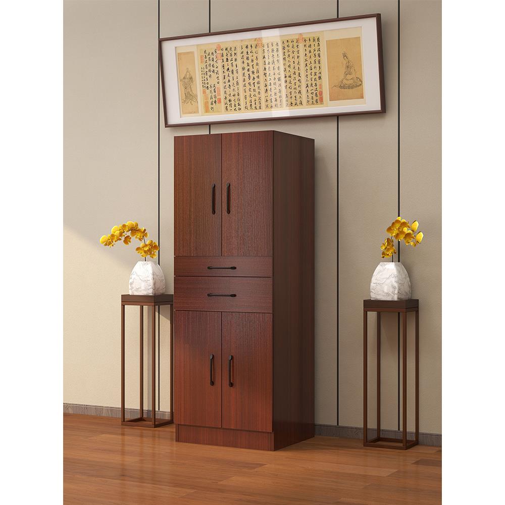 新中式佛龛佛柜立柜带门供奉桌简约神台供台财神爷观音佛像神龛台