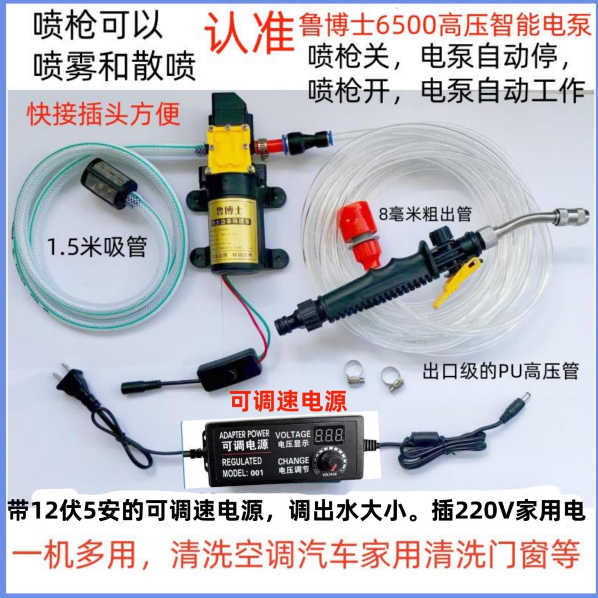 220V空调清洗机洗车器清洗设备家庭清洗增压隔膜泵可以调出水大小