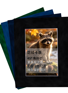 唯尚无酸白芯压花绒布卡纸装裱