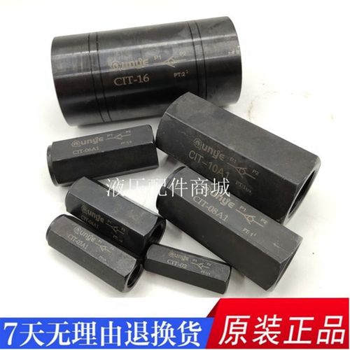 液压直通管式单向阀CIT-02/03/04/06/08 2分3分4分逆止阀止回阀