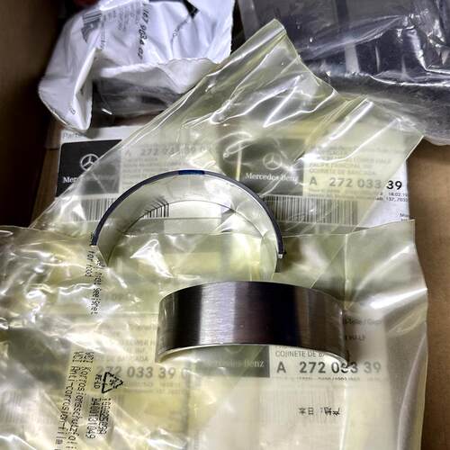 适用宾士M271 M272 M274 M276 S350S400S500S600引擎曲轴瓦大瓦