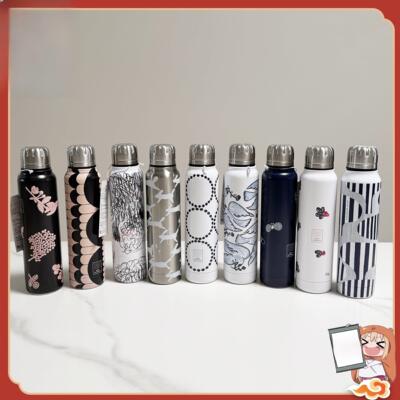 新款日本皆川明mina perhonen真空不锈钢保温杯跑兔铃鼓杯