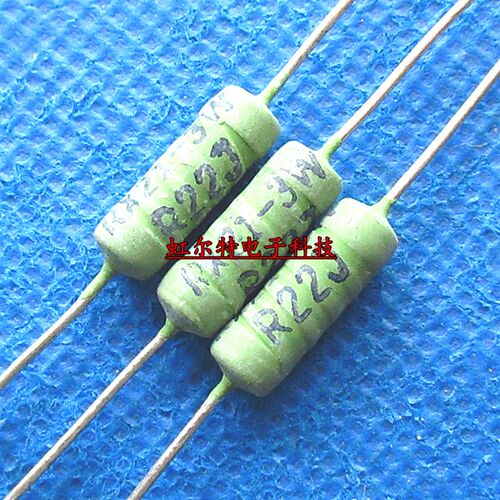RX21-3W线绕电阻 3W R22J 0.22RJ 0.22欧 2R2J 2.2欧 2.2RJ 20只