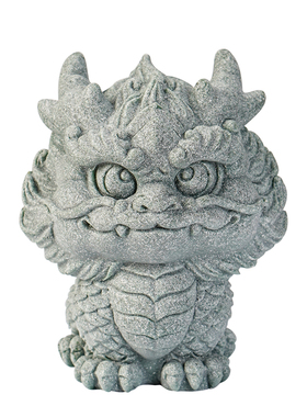 新瑞兽生肖龙吉祥物茶宠青砂石神龙鱼缸景观造景装饰