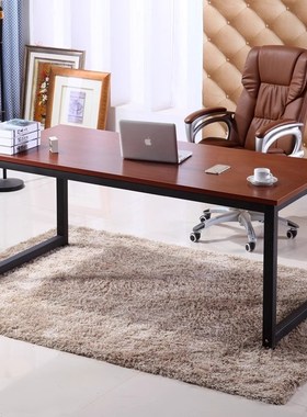 经济型电脑桌钢木书桌家用写字桌现代人办公桌子台式桌