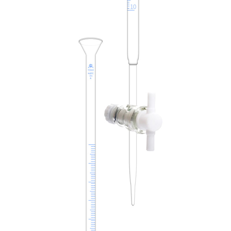 申玻滴定管白色棕色聚四氟酸式碱式滴定管过检图片