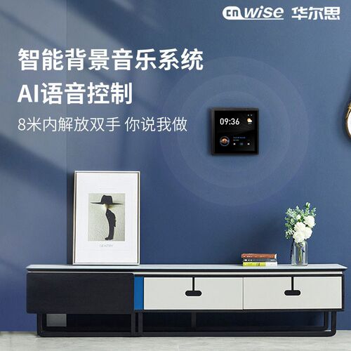 华尔思新升级U背景音乐机吸顶音响智能家居控制系统喇叭装