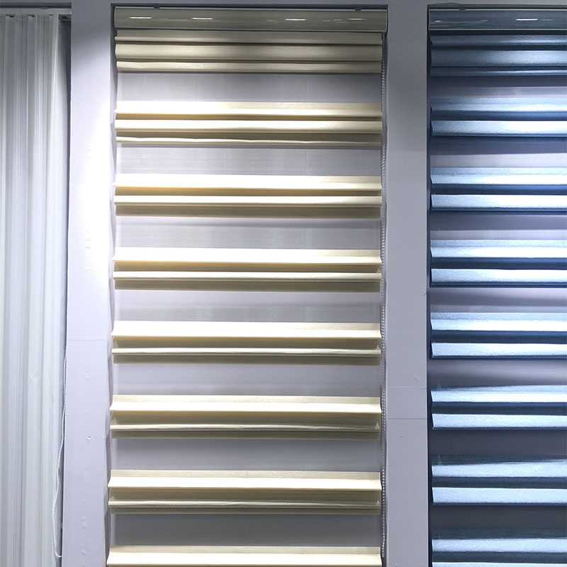 防水孔雀帘纯色遮光窗帘升降拉帘罗幔折叠调光半透阳台卫生间卷帘