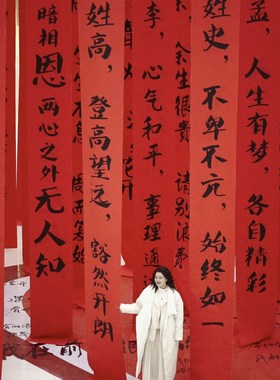 龙年条幅挂旗橱门头背景布装饰商场布置打卡点拍照道具春节