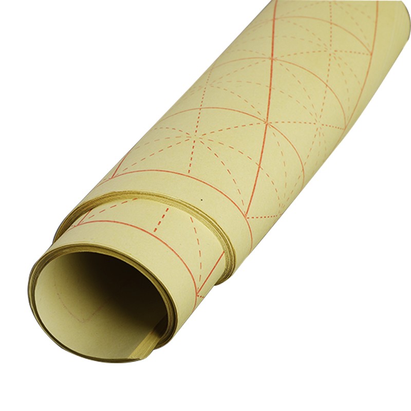 纯竹浆经典款毛边纸米字格毛笔字纸元书纸半生半熟书法练习用纸