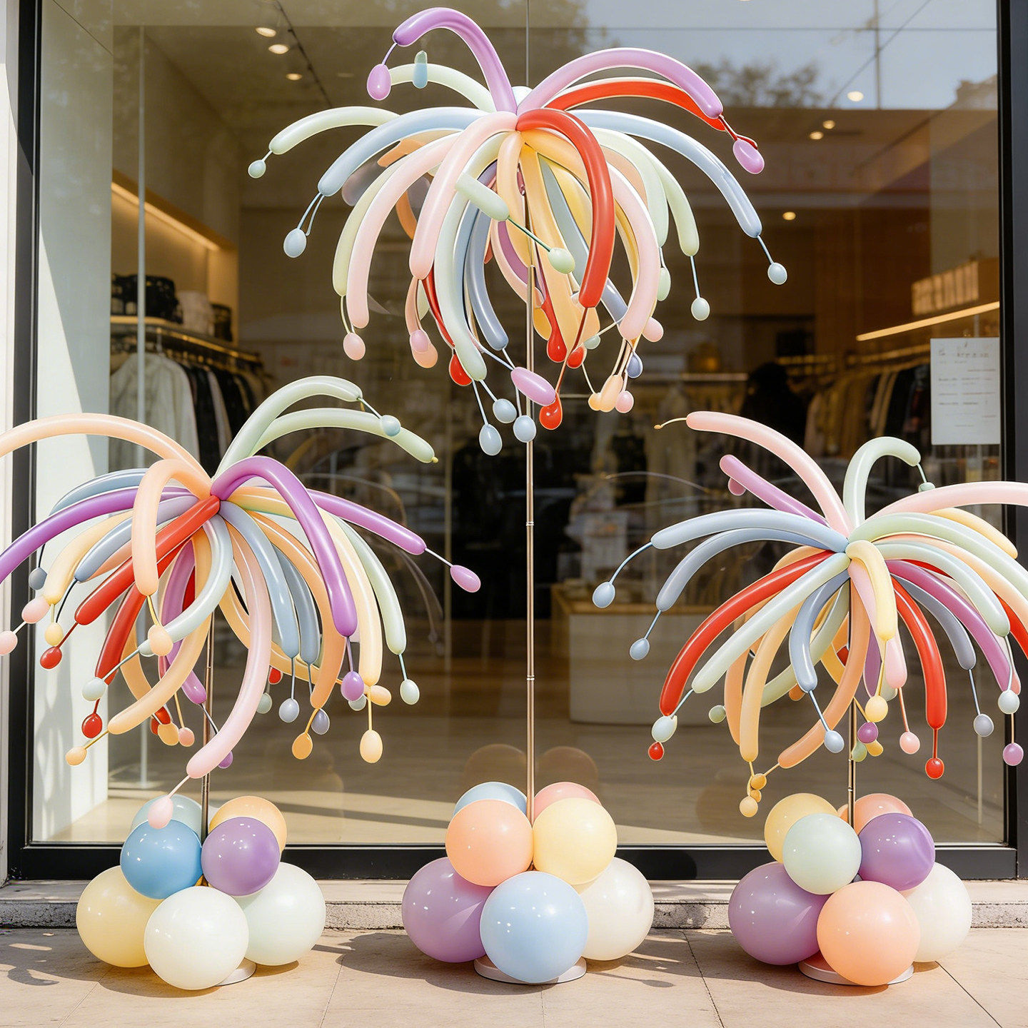 烟花气球立柱路引彩色长条多巴胺商场幼儿园圣诞元旦节装饰布置品,节庆用品/礼品,气球,淘宝优惠券,粉丝福利购,淘宝优惠卷